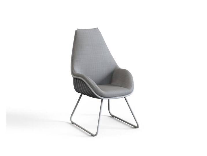 Diningsessel Chill Hochlehner - 301 - weiß standard 628 - graphite von Möbel Garten