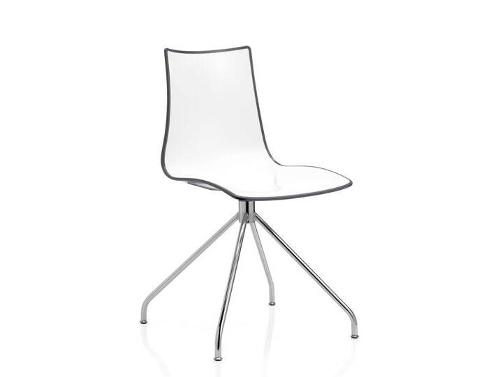 Drehstuhl Zebra Bicolore - 214 - white/anthracite von Möbel Garten