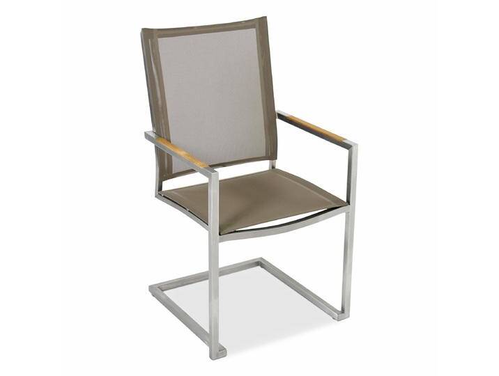Freischwinger Venus - Armlehne Teak taupe von Möbel Garten