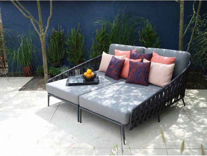 Jati & Kebon Set Loungesystem Palm Daybed II - bestehend aus 1 x Daybed links, 1 x Daybed rechts inkl. A... von Möbel Garten