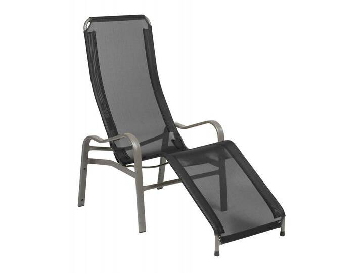 Kippliege Barbados - 08 - grau metallic D69 - schwarz von Möbel Garten