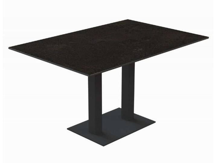 Klapptisch Bistro anthrazit rechteckig - 120 x 81 cm HPL Beton-Design von Möbel Garten
