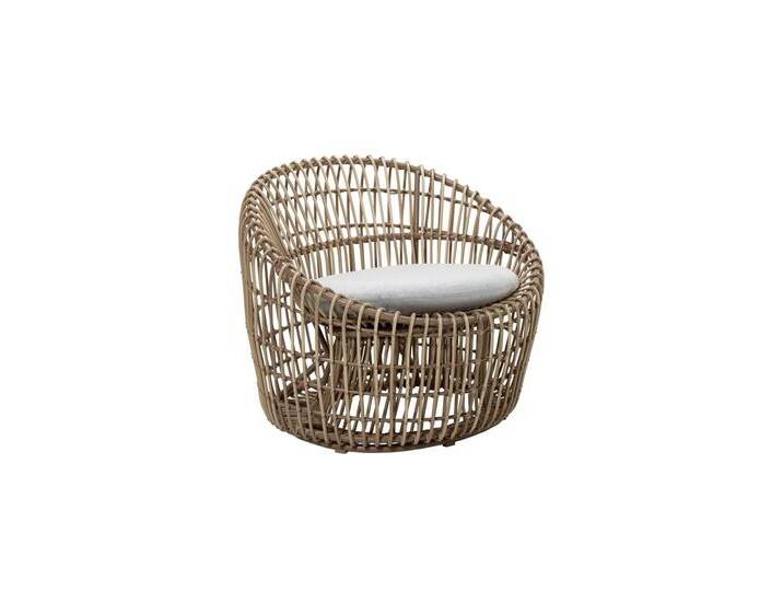 Loungesessel Nest - USL - Natural / Light grey von Möbel Garten