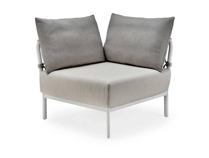 Loungesystem Caro Eckmodul 90 ° - 305 - anthrazit wetterfest 625 - taupe von Möbel Garten