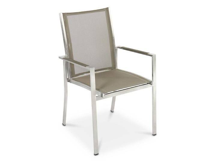 Stapelsessel Mercure - Batyline taupe Armlehne Aluminium von Möbel Garten