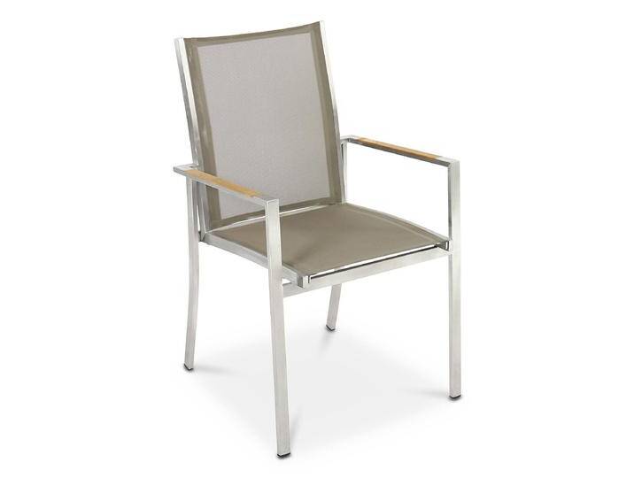 Stapelsessel Mercure - Armlehne Teak Batyline taupe von Möbel Garten