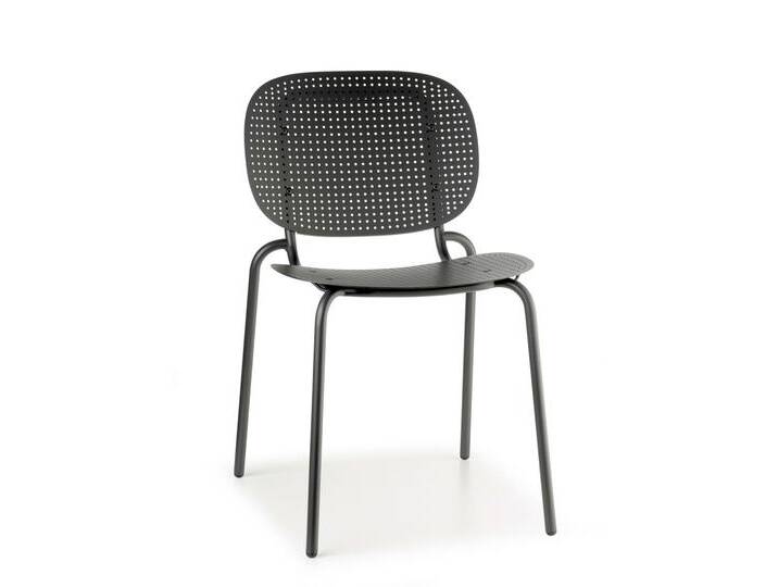 Stapelstuhl Si-Si Dots - ZA - anthracite von Möbel Garten