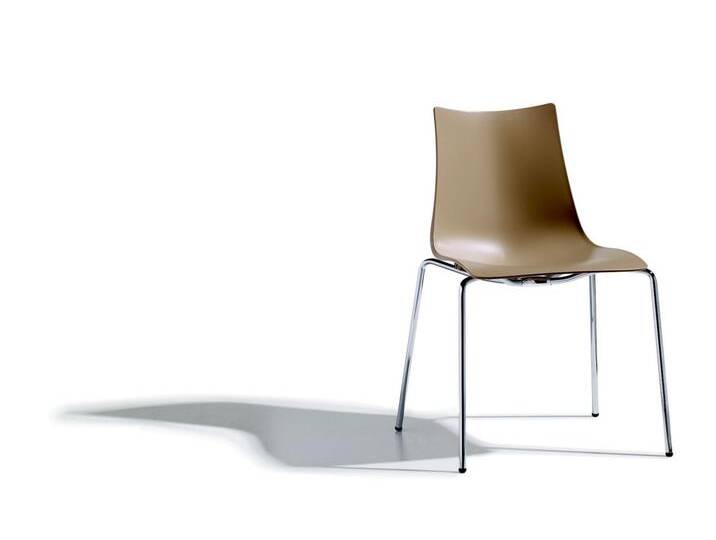 Stapelstuhl Zebra - VL - linen 15 - dove grey von Möbel Garten