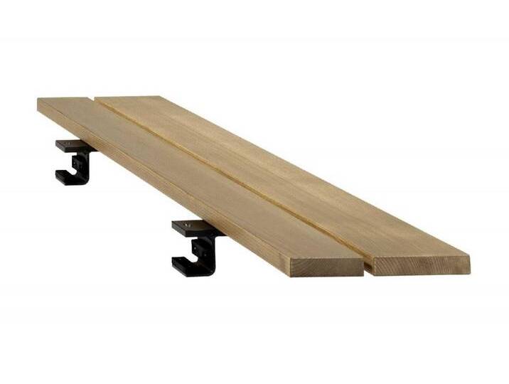 Sylt Ablageboard 80 x 25 cm - 08 - grau metallic teco.STAR Schiefer von Möbel Garten