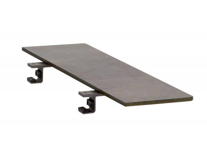 Sylt Ablageboard 80 x 25 cm - 08 - grau metallic teco.STAR Stone von Möbel Garten