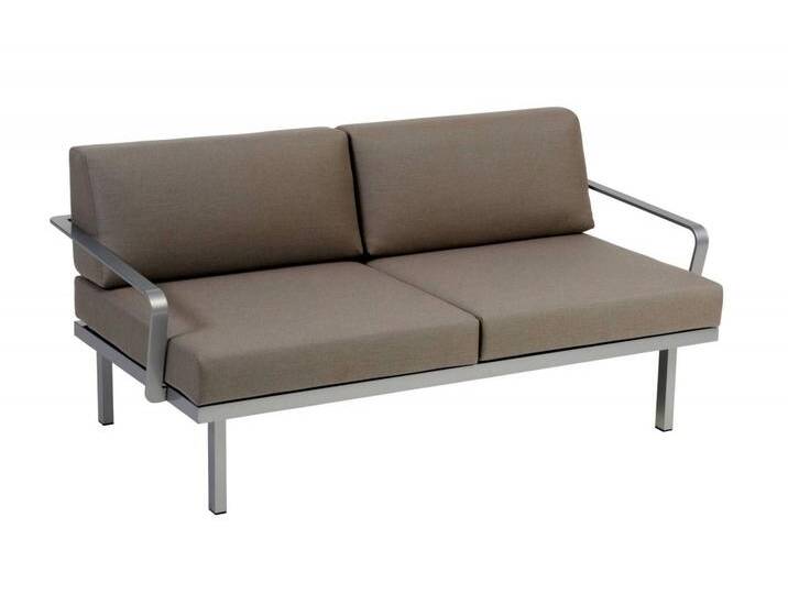 Sylt Alu Modul 150 x 84 cm Sofa - 10 - carbon D09 - chalk von Möbel Garten