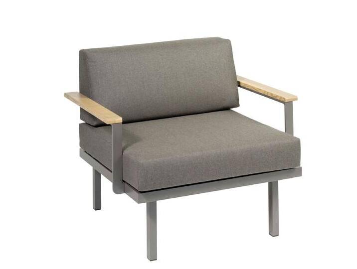 Sylt Holz Modul 75 x 85 cm Sessel - 08 - grau metallic D09 - chalk Sylt Holz Modul 75 x 85 cm Sessel - 08 - grau metallic D09 - chalk von Möbel Garten