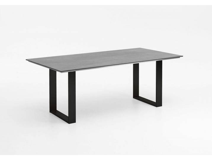 Tisch Noah Profilkufe anthrazit - 160 x 95 cm HPL Beton-Design von Möbel Garten