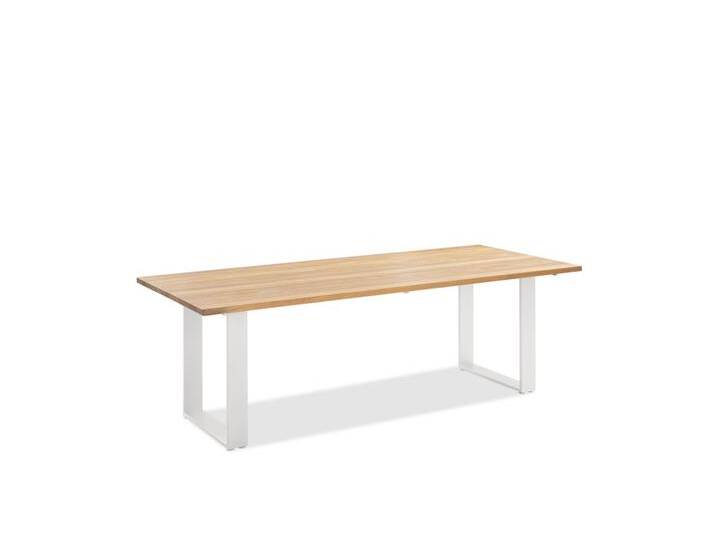 Tisch Noah Profilkufe ivory - 220 x 95 cm Teak gebürstet Tisch Noah Profilkufe ivory - 220 x 95 cm Teak gebürstet von Möbel Garten