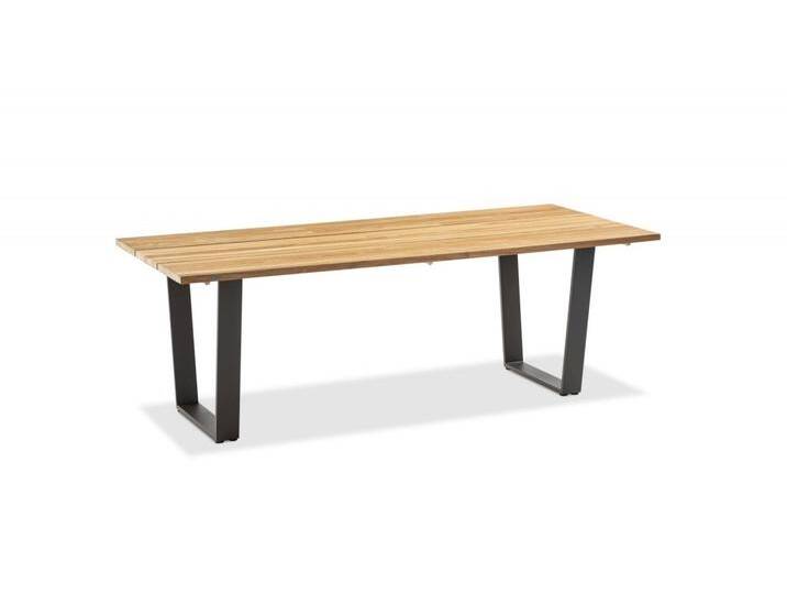 Tisch Noah Trapezkufe anthrazit - 180 x 95 cm Teak gebürstet Tisch Noah Trapezkufe anthrazit - 180 x 95 cm Teak gebürstet von Möbel Garten