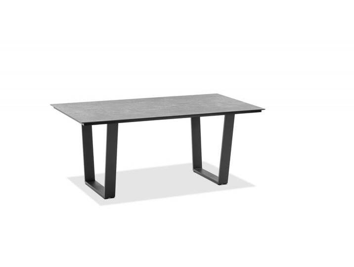 Tisch Noah Trapezkufe anthrazit - 220 x 95 cm HPL Zement-Design von Möbel Garten