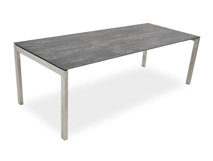 Tisch Ventura Edelstahl - 140 x 95 cm Keramik ocean black von Möbel Garten