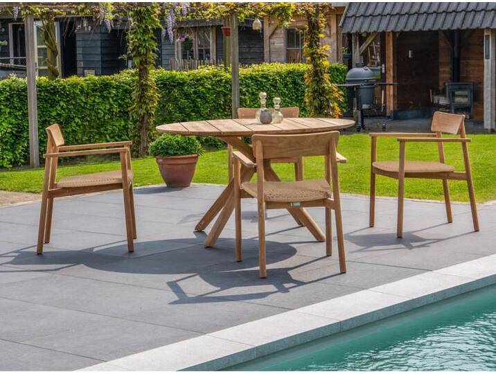 Traditional Teak Set Carmen I - Das Set besteht aus: 1 x Tisch Carmen, 4 x Stapelsessel C... Traditional Teak Set Carmen I - Das Set besteht aus: 1 x Tisch Carmen, 4 x Stapelsessel C... von Möbel Garten