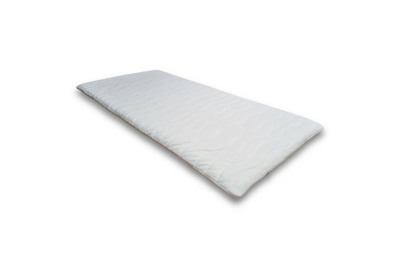 Möbel-Gerner, Topper Matratzentopper 90x200 180x200 H3 Matratzenauflage Matratzeschoner, 4 cm hoch, (Härtegrad: Mittelfest (für Personen mit 40-100 Kg Körpergewicht), 4xAnti-Rutsch-Gummis, Bezug 60 °C waschbar, Topper für Matratze / Sofa von Möbel-Gerner