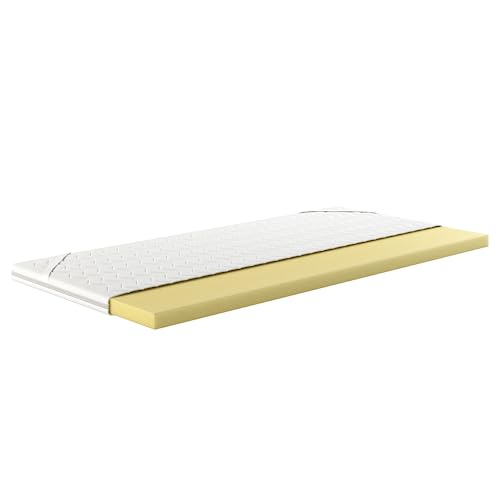 Visco Topper 200x200 | 6cm Matratzentopper - Visco Schaum Topper mit 4X Antirutschgummis - H2 Matratzenauflage 200x200cm - Druckentlastend & Waschbar - Gel Visco Schaum Mattress Topper für Matratze Visco Topper 200x200 | 6cm Matratzentopper - Visco Schaum Topper mit 4X Antirutschgummis - H2 Matratzenauflage 200x200cm - Druckentlastend & Waschbar - Gel Visco Schaum Mattress Topper für Matratze von Möbel-Gerner