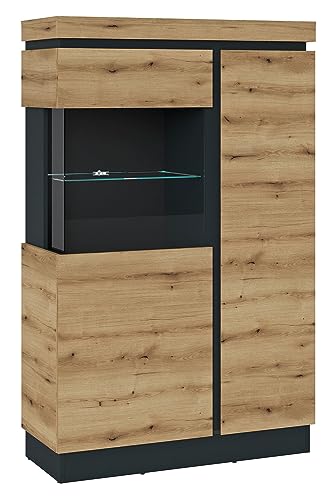 Highboard - Coast Evoke Eiche Dekor - Grau - B 103 cm - 2 Türen von Möbel Jack