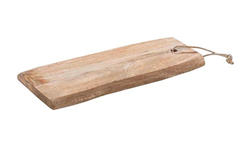 Möbel Jack Dekobrett Dekotablett Kerzentablett Holzbrett mit Kordel | Holz | Braun | 40 cm x 16 cm von Möbel Jack