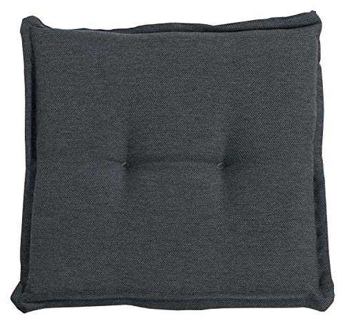 Möbel Jack Hockerauflage Sitzpolster Gartenhockerauflage | 50 x 50 cm | Dunkelgrau | Polyester von Möbel Jack