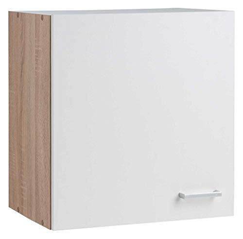 Möbel Jack Küchenschrank Hängeschrank Oberschrank SOLERO 12 | Eiche Sonoma | Weiß | 1 Tür von Möbel Jack