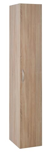 Möbel Jack Schrank - Eiche Sägerau Dekor - 30 x 185 x 40 cm - 6 Einlegeböden von Möbel Jack