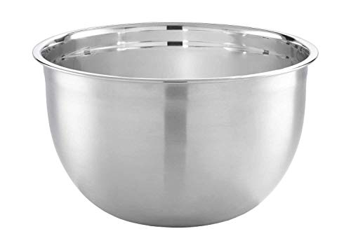 Servierschüssel Salatschüssel Küchenschüssel | Edelstahl | Silberfarben | Ø 30 cm von Möbel Jack