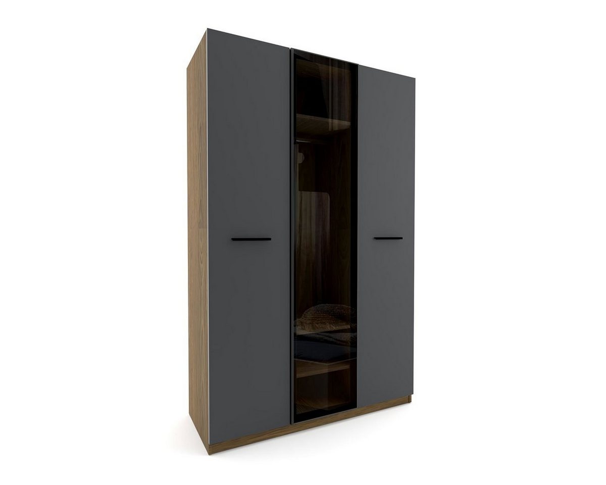 Möbel-Lux Kleiderschrank Legend 3-türig Breite 135cm, 1 Glastür von Möbel-Lux