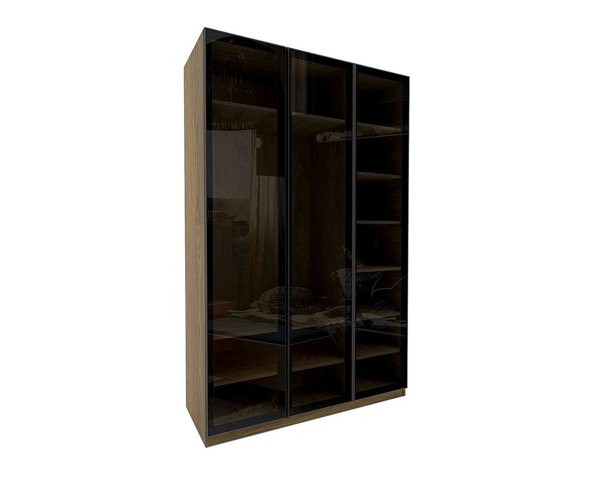 Möbel-Lux Kleiderschrank Legend 3-türig Breite 135cm, 3 Glastüren von Möbel-Lux