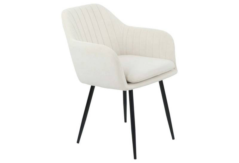 Möbel Stellbrink Küchenstuhl Sesselstuhl Lia - Samtvelour Creme von Möbel Stellbrink