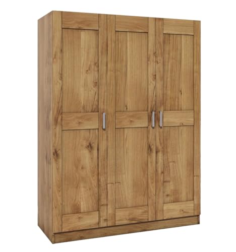 Möbel-Store24 Kleiderschrank Türen Holz Wildeiche teilmassiv Natur geölt 3-türig Tomi Möbel-Store24 Kleiderschrank Türen Holz Wildeiche teilmassiv Natur geölt 3-türig Tomi von Möbel-Store24