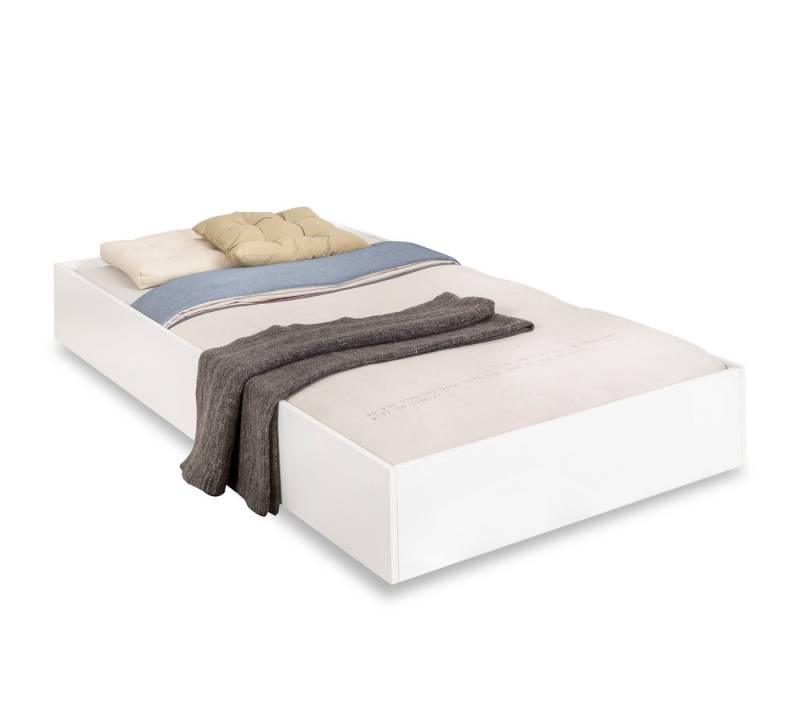 Möbel-Zeit Ausziehbett WHITE Bettkasten, 90x190 cm, Optional mit Matratze von Möbel-Zeit