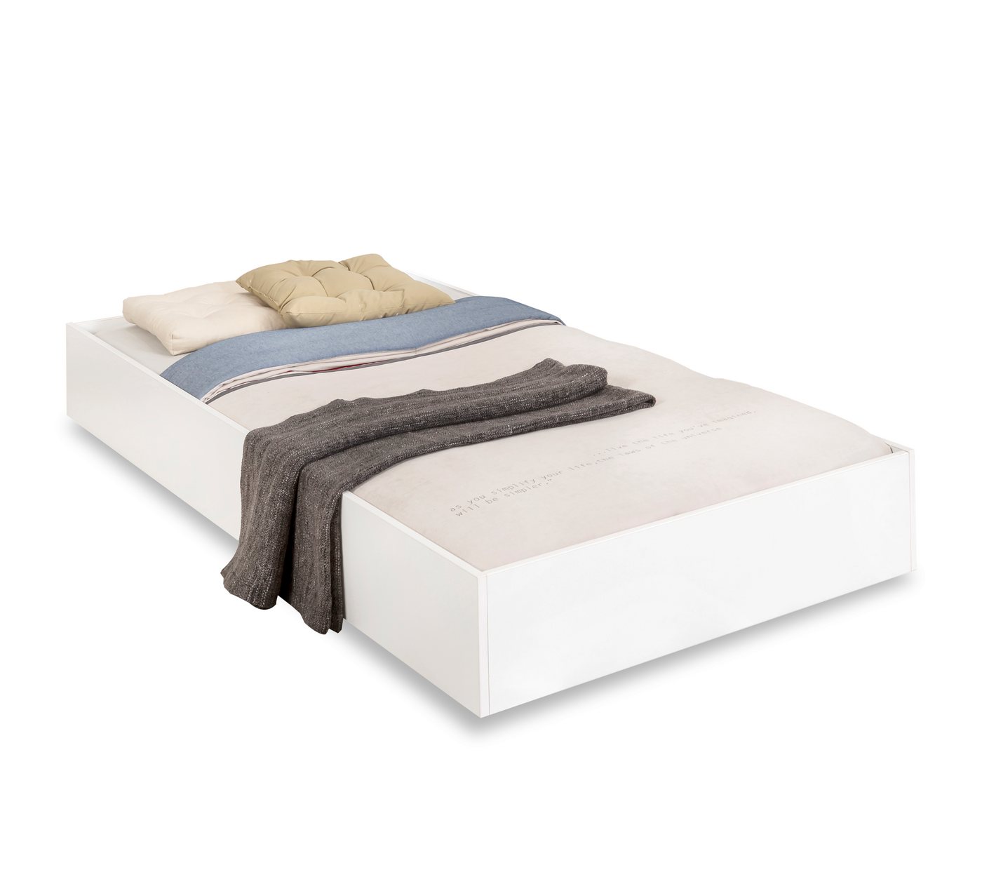 Möbel-Zeit Ausziehbett WHITE Bettkasten, 90x190 cm, Optional mit Matratze Möbel-Zeit Ausziehbett WHITE Bettkasten, 90x190 cm, Optional mit Matratze von Möbel-Zeit