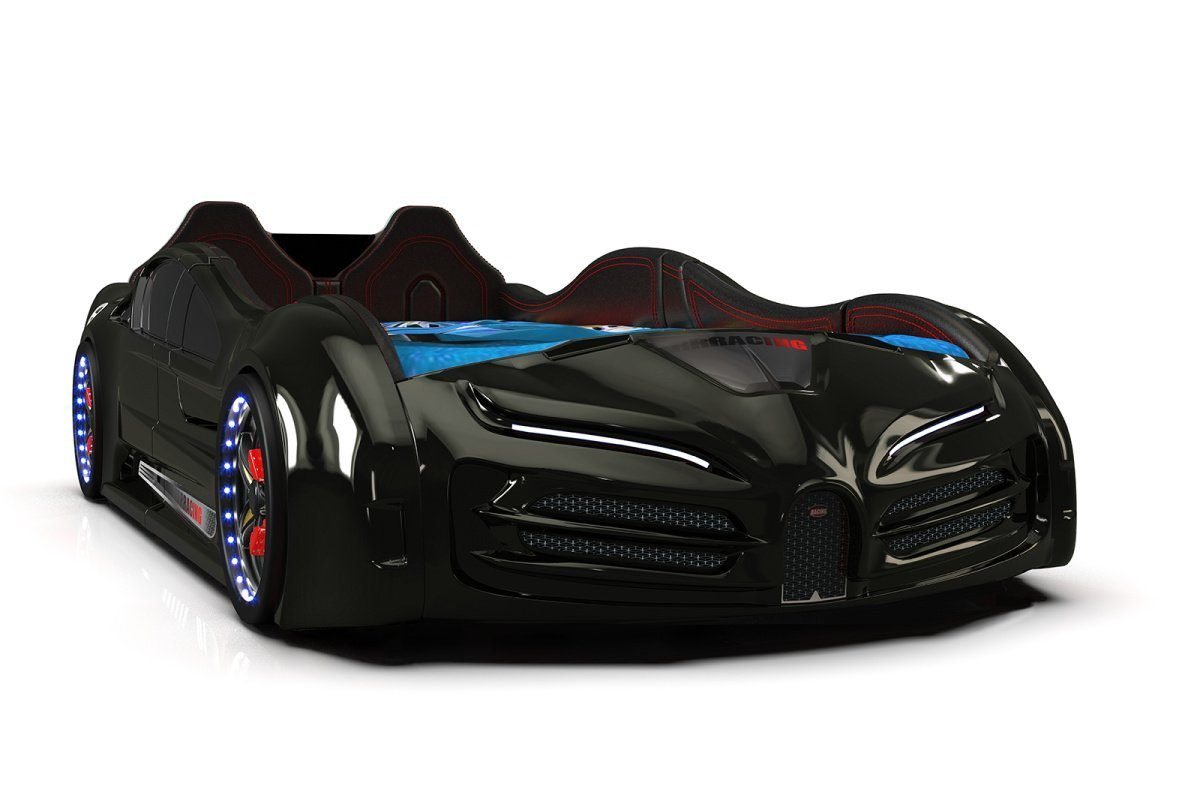 Möbel-Zeit Autobett Autobett Racing XR9 Model Kinderbett mit Flügeltüren + Licht + Sound von Möbel-Zeit