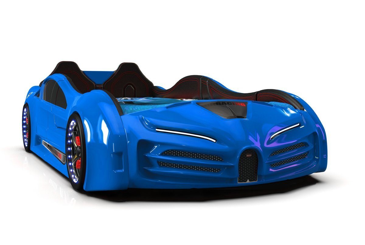 Möbel-Zeit Autobett Autobett Racing XR9 Model Kinderbett mit Flügeltüren + Licht + Sound von Möbel-Zeit