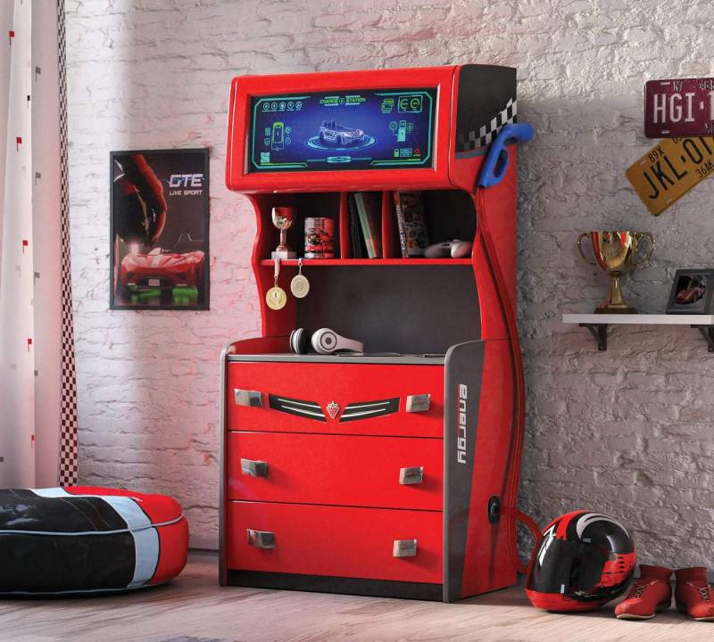 Möbel-Zeit Hochkommode CHAMPION RACER Zapfsäule-Kommode von Möbel-Zeit