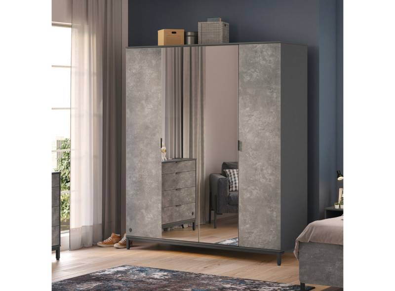 Möbel-Zeit Kleiderschrank SPACE, 4-trg. mit Spiegeltüren Möbel-Zeit Kleiderschrank SPACE, 4-trg. mit Spiegeltüren von Möbel-Zeit