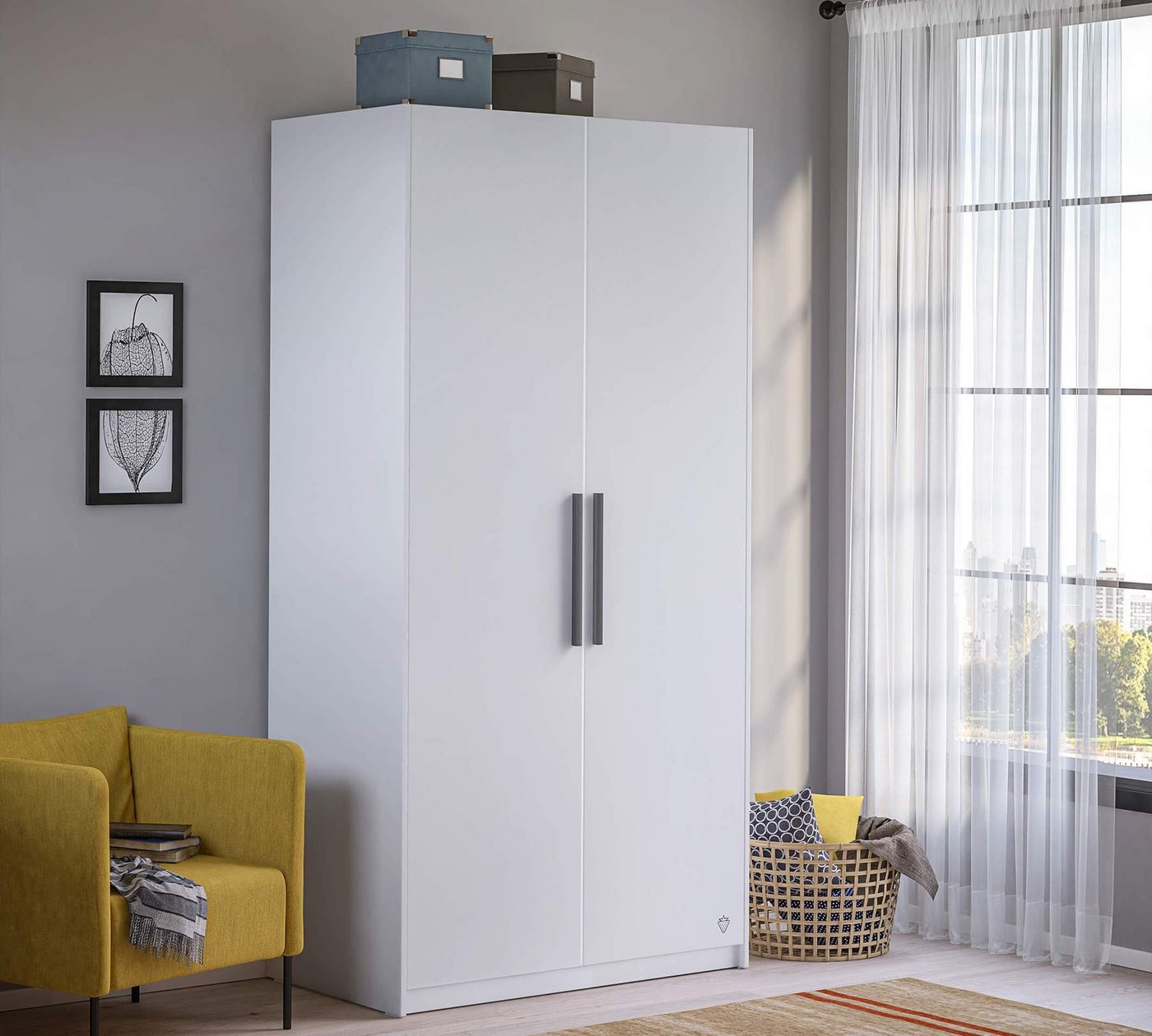 Möbel-Zeit Kleiderschrank WHITE Schrank 2-trg. Möbel-Zeit Kleiderschrank WHITE Schrank 2-trg. von Möbel-Zeit