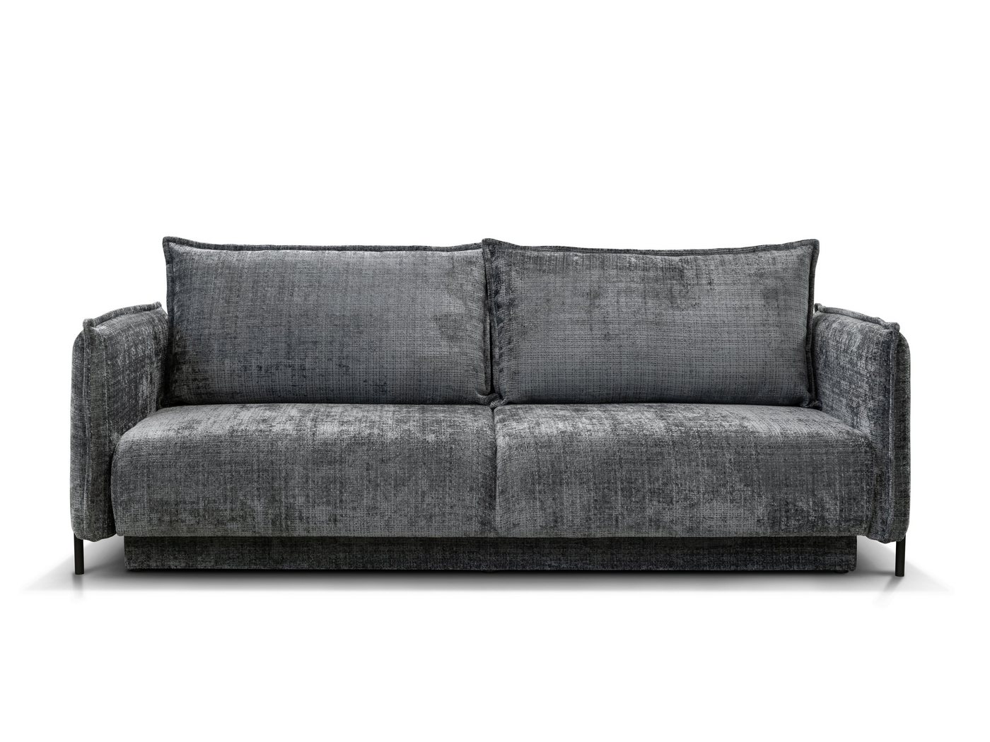 Möbel für Dich 3-Sitzer Bettsofa Schlafsofa Amalfi, bezogen mit Cord oder Strukturstoff, mit Bettkasten und großer Liegefläche von Möbel für Dich