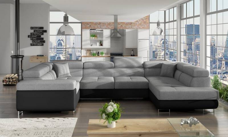 Möbel für Dich Ecksofa Ecksofa Letto in U-Form von Möbel für Dich