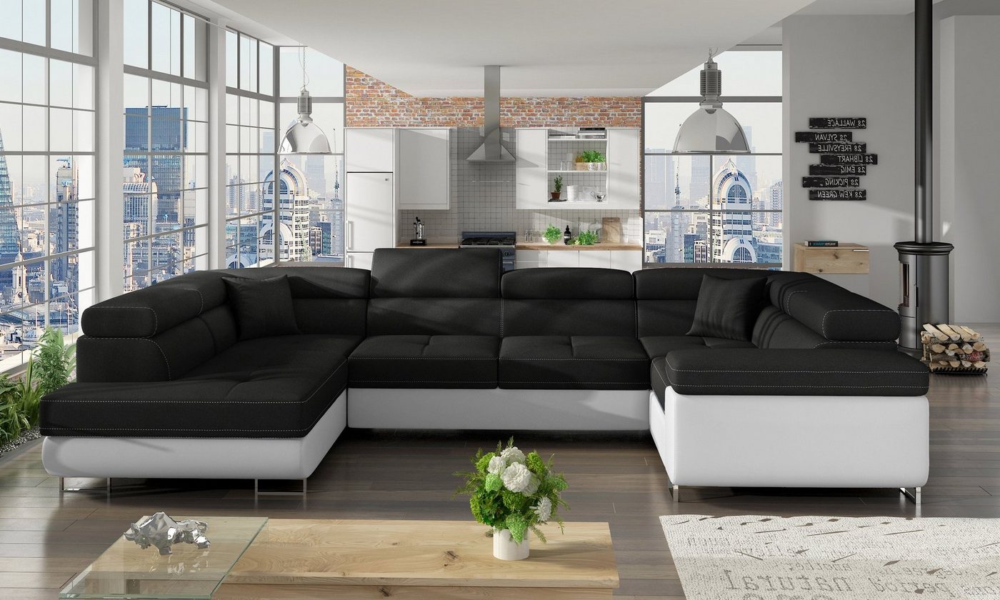 Möbel für Dich Ecksofa Ecksofa Letto in U-Form von Möbel für Dich