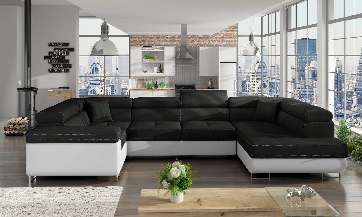 Möbel für Dich Ecksofa Ecksofa Letto in U-Form von Möbel für Dich