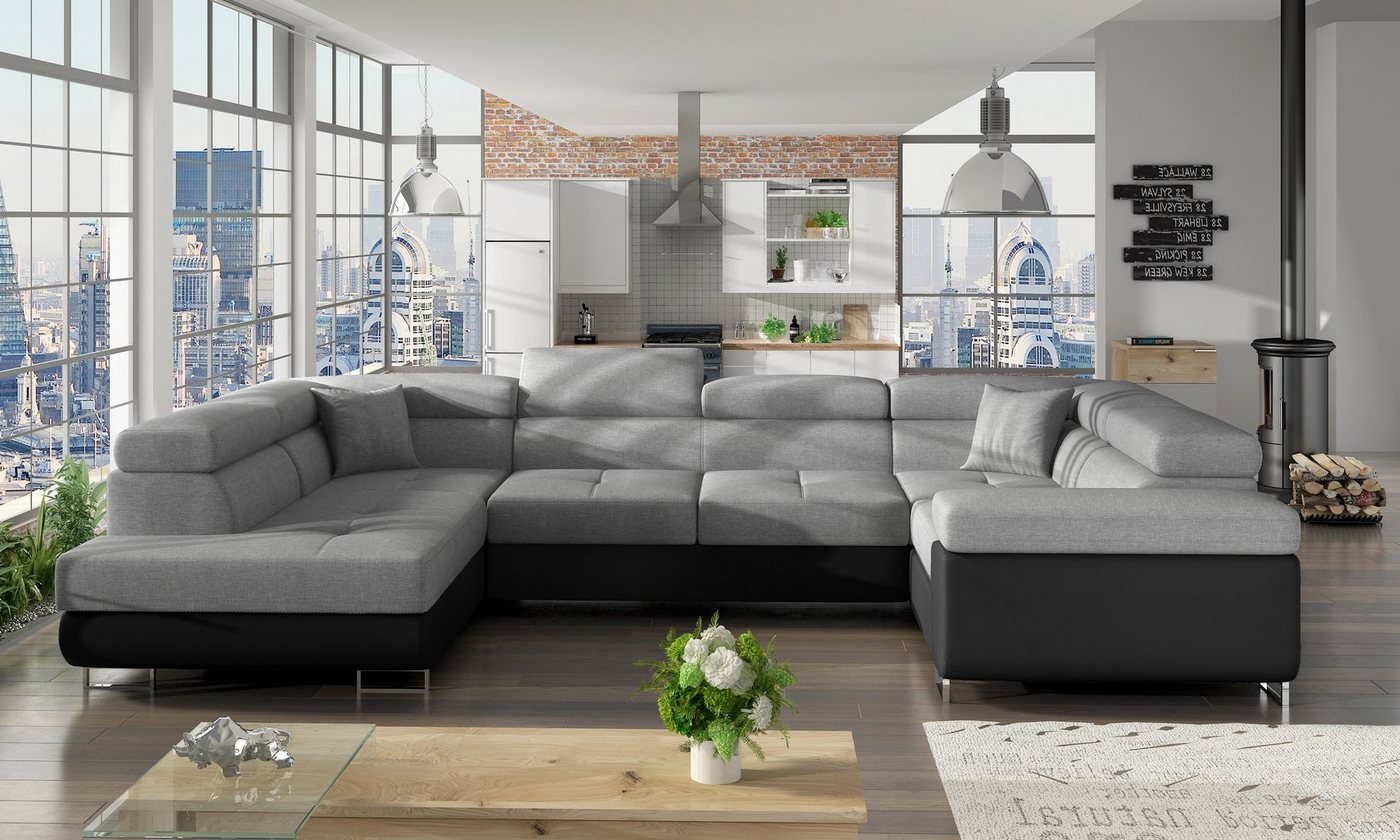 Möbel für Dich Ecksofa Ecksofa Letto in U-Form von Möbel für Dich