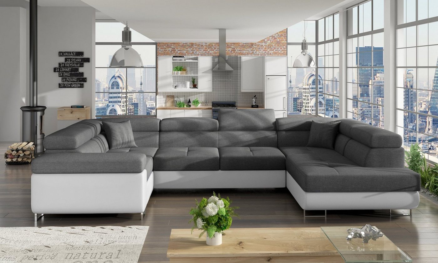 Möbel für Dich Ecksofa Ecksofa Letto in U-Form von Möbel für Dich