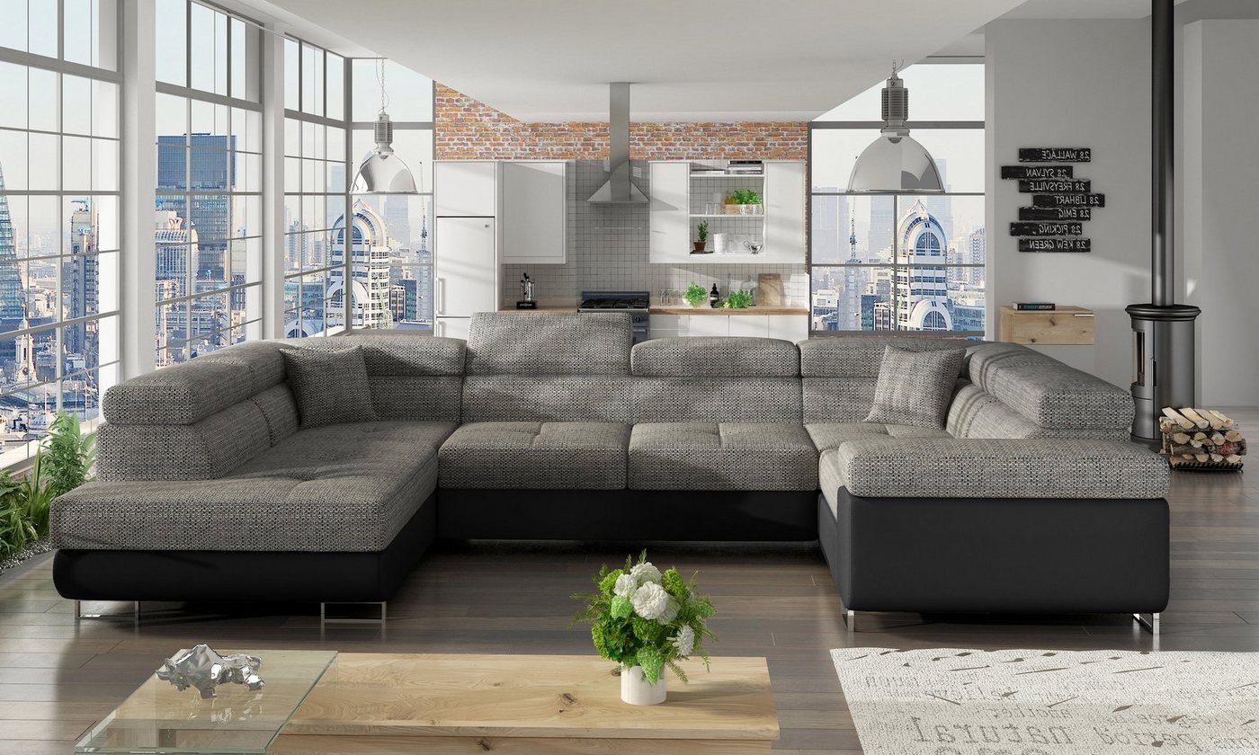 Möbel für Dich Ecksofa Ecksofa Letto in U-Form von Möbel für Dich