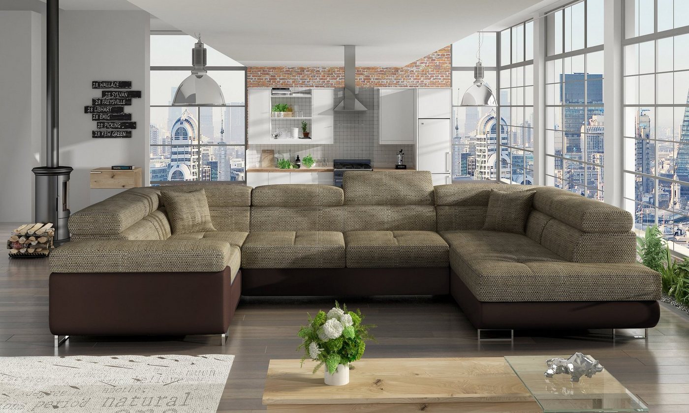 Möbel für Dich Ecksofa Ecksofa Letto in U-Form von Möbel für Dich