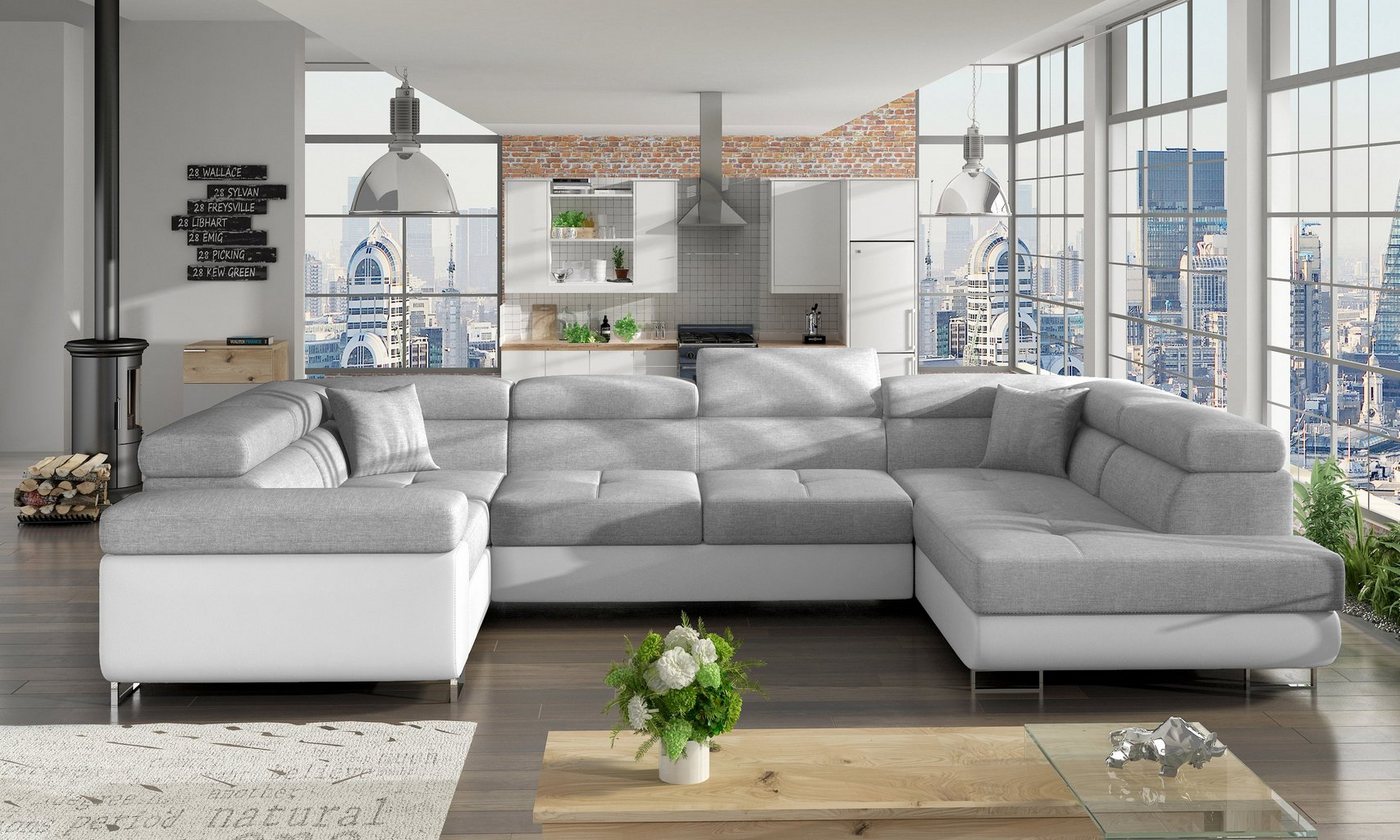 Möbel für Dich Ecksofa Ecksofa Letto in U-Form von Möbel für Dich